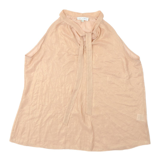 Preloved Dare to Bare Beige Women's High Neck Camisole Blouse - Front