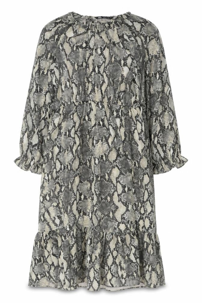 Zara Women's Multicoloured Shift Midi Dress