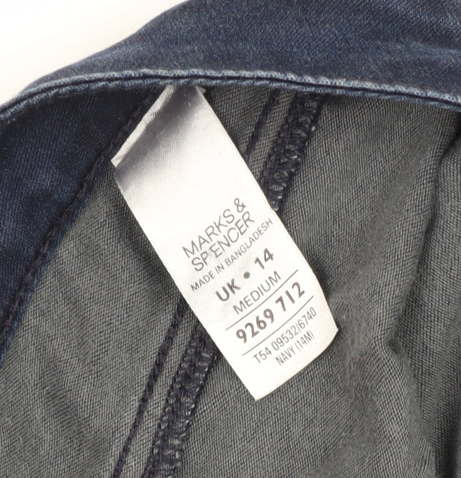 Marks and Spencer Women's Blue Ankle Jeans, Size 14