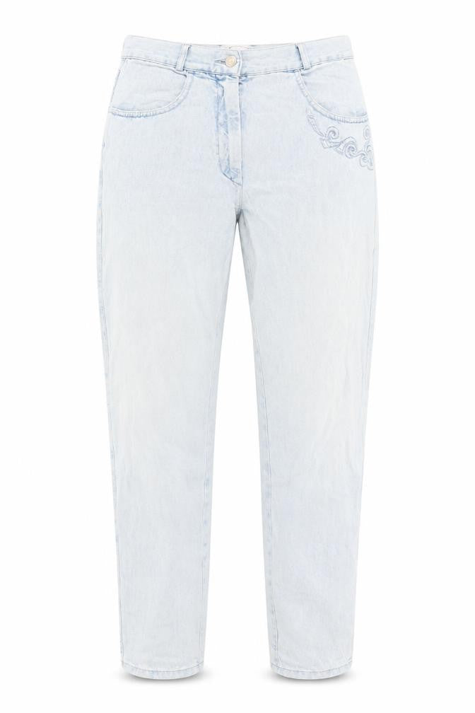 IL TESORO Women's Blue Straight Jeans Size 12