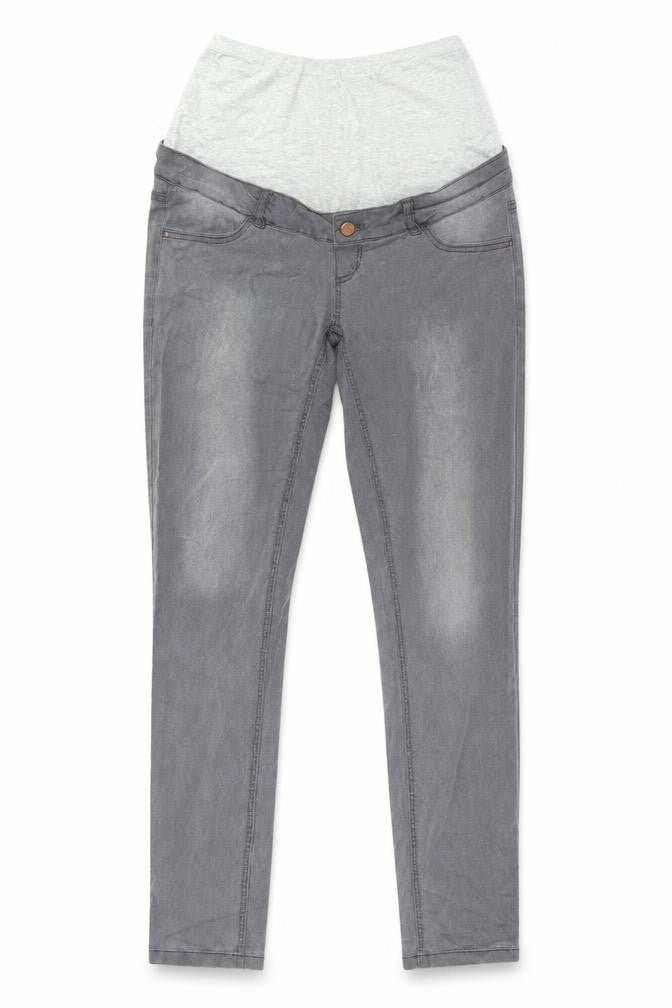 Mama Licious Women's Grey Maternity Skinny Jeans
