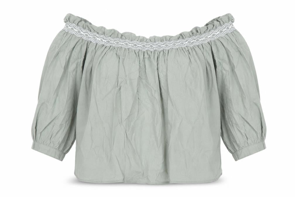 Marks & Spencer Khaki Women’s Off Shoulder Top