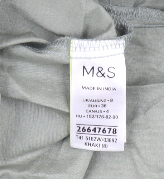 Marks and Spencer Khaki Women’s Off Shoulder Top