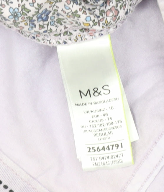 Marks and Spencer Women's Beige Chino Trousers Size 18