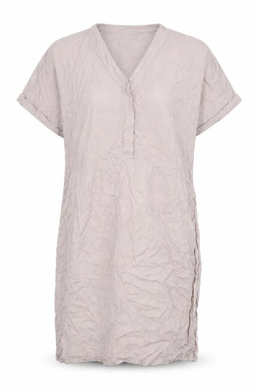 ICHI Beige Women's Dress M Size Viscose Fabric