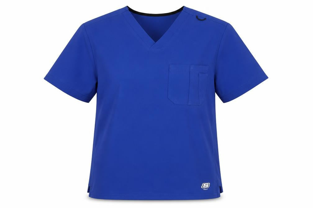 Skechers Unisex Blue M Workwear T-Shirt V-Neck