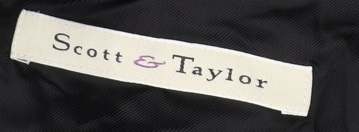 Scott & Taylor Men's Black Blazer, L - Classic Style