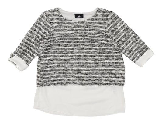 Wallis Women's Multicoloured Striped Tunic Blouse UK 10