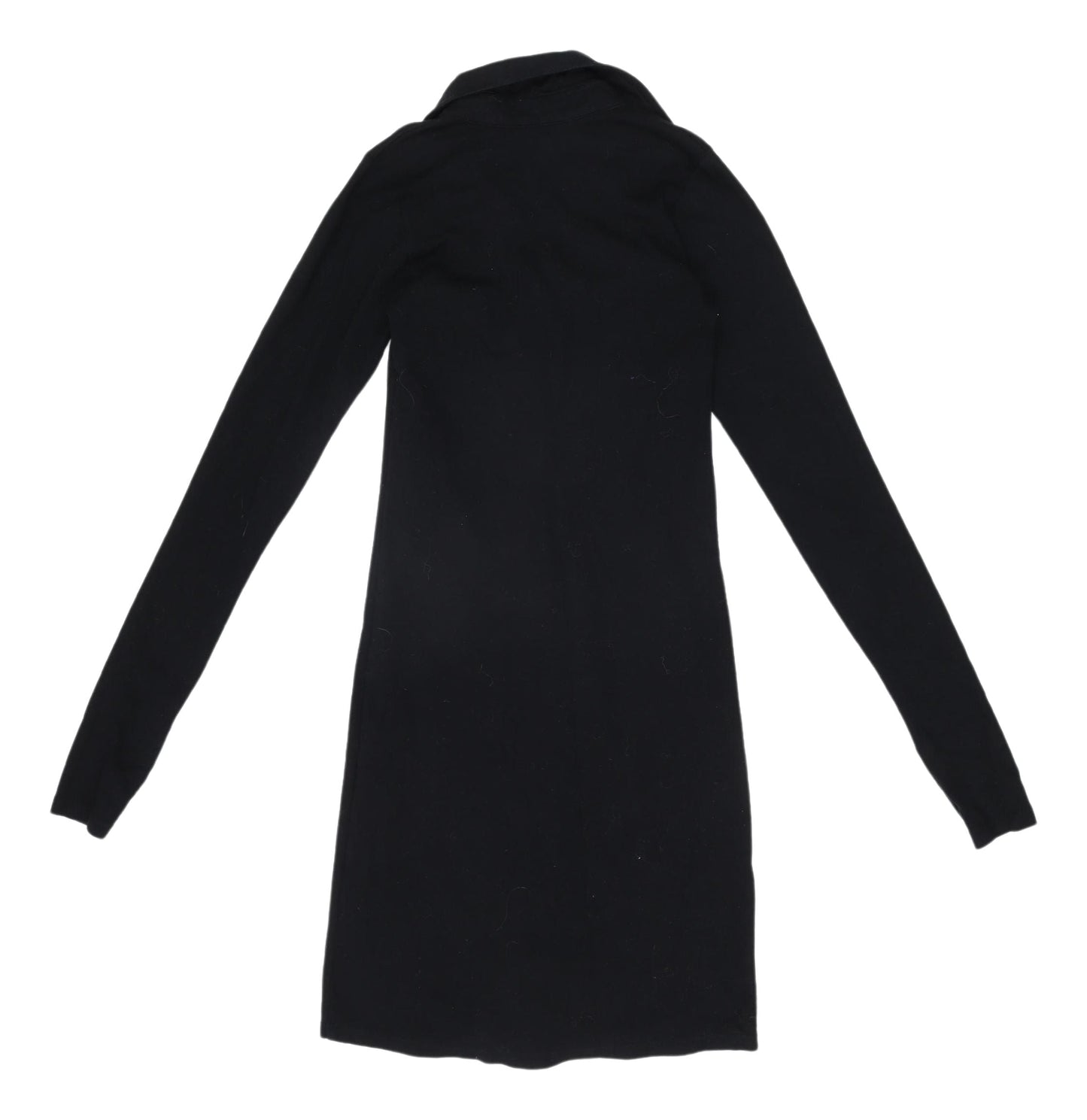 Motel Women's Black Shirt Dress, Collared, S