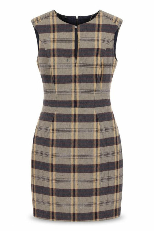 Mango Collection Women's XS Plaid Sheath Dress