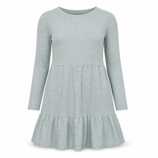 New Look Women's Green A-Line Knee Length Dress