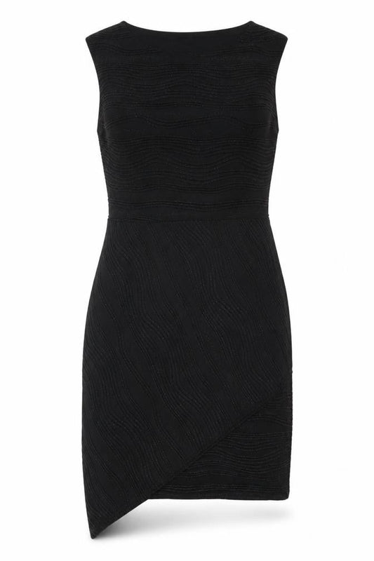 Front view of Lipsy Black Bodycon Dress -, size 10, Party Staple