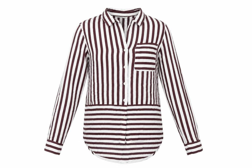Next Women's Multicoloured Striped Button-Up Shirt