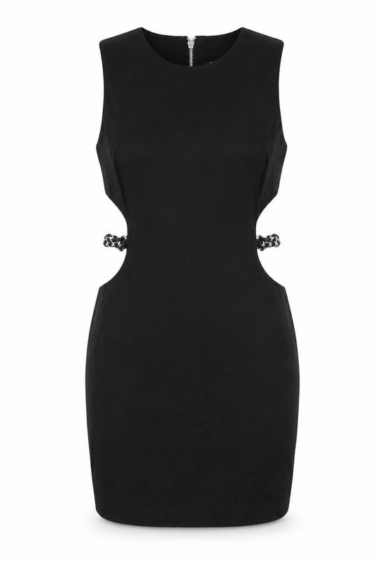 London Look Women's Black Sheath Dress S Party