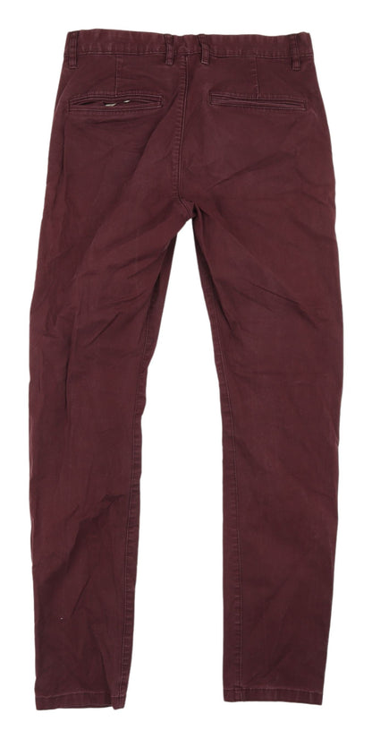 Preloved H&M Men's Brown Chino Trousers 28 - Back