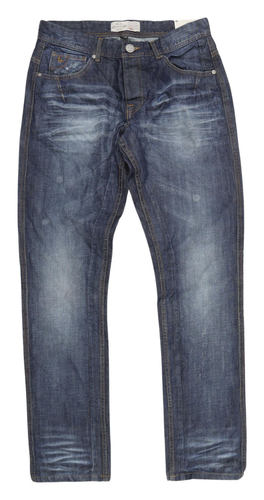 Inside Men's Blue Straight Jeans Size 16 Cotton