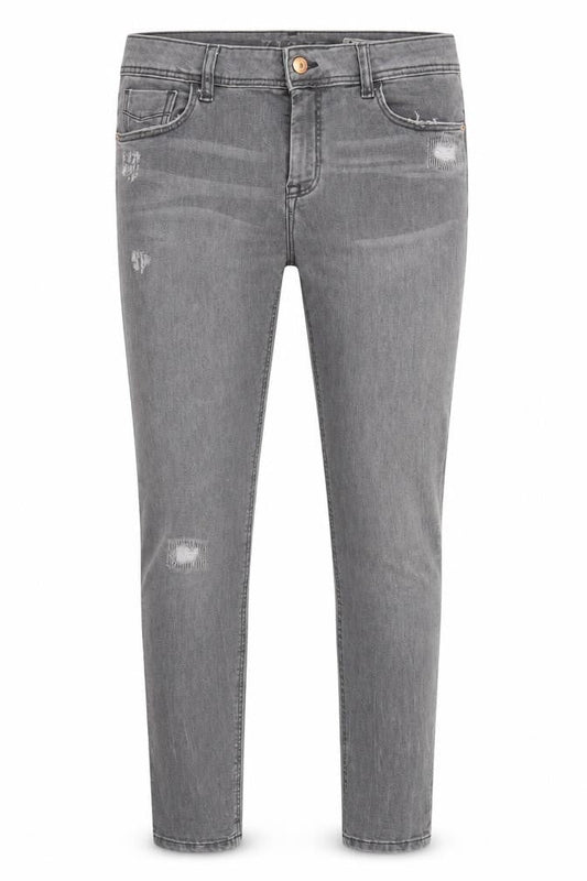Zara Womens Grey Skinny Jeans Size 12 Distressed