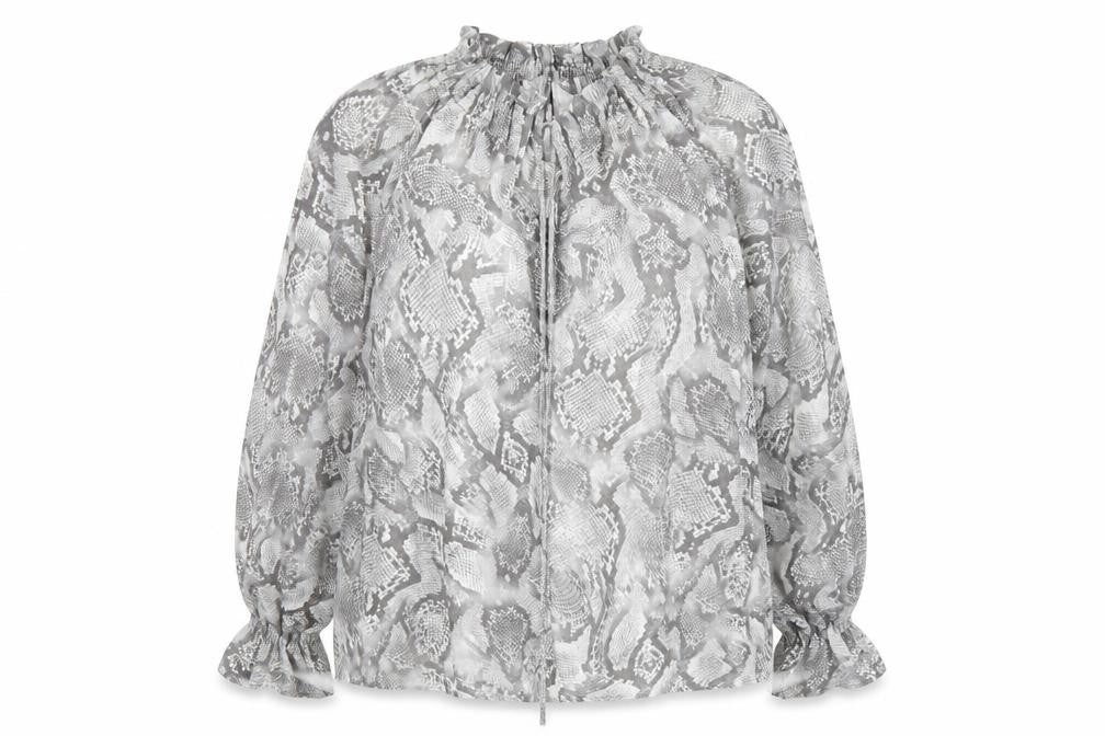 Marks & Spencer Women's Grey Animal Print Blouse