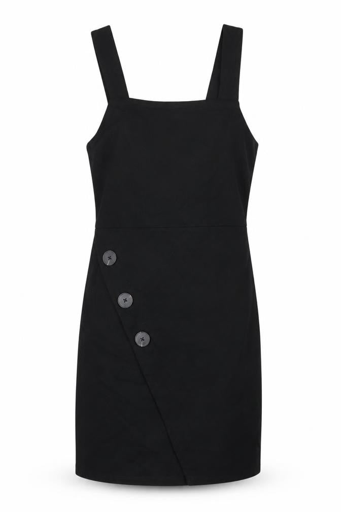 River Island Women's Black Pinafore Dress Size 10