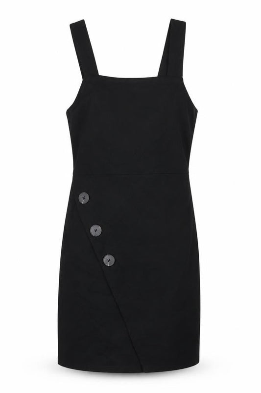River Island Women's Black Pinafore Dress Size 10