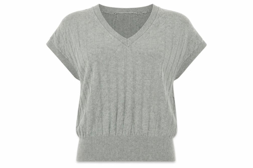 Marks & Spencer Women's Green V-Neck Pullover Jumper