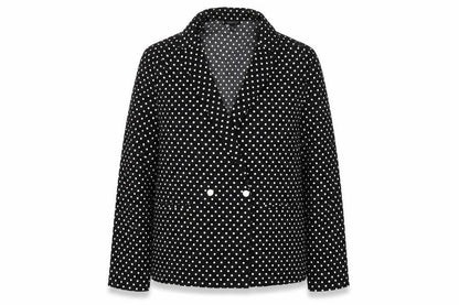 Topshop Women's Black Polka Dot Jacket Size 10