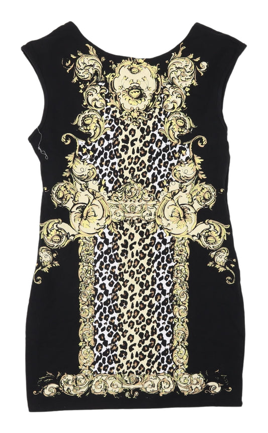 River Island Women's Black Bodycon Dress Size 14