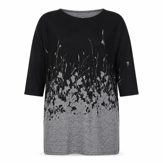 Phase Eight Women's Black Grey Floral Shift Dress Size 6