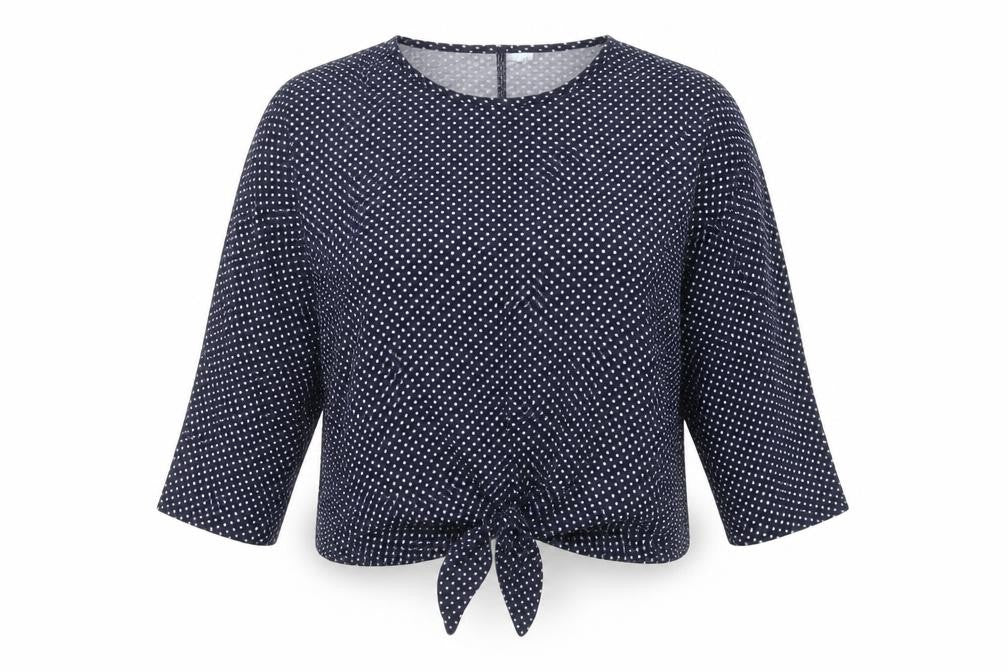 Blue Vanilla Women's Polka Dot Pullover Jumper M