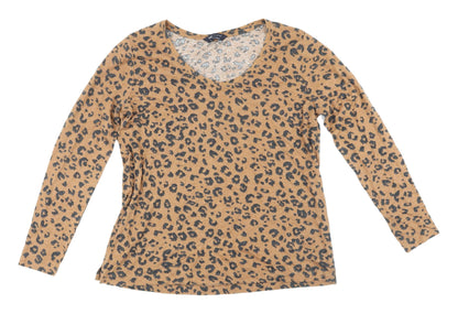 Marks & Spencer Women's Beige Leopard Print Top
