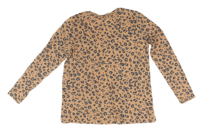 Marks & Spencer Women's Beige Leopard Print Top