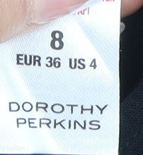 Dorothy Perkins Black Polka Dot Button-Up Top Size 8
