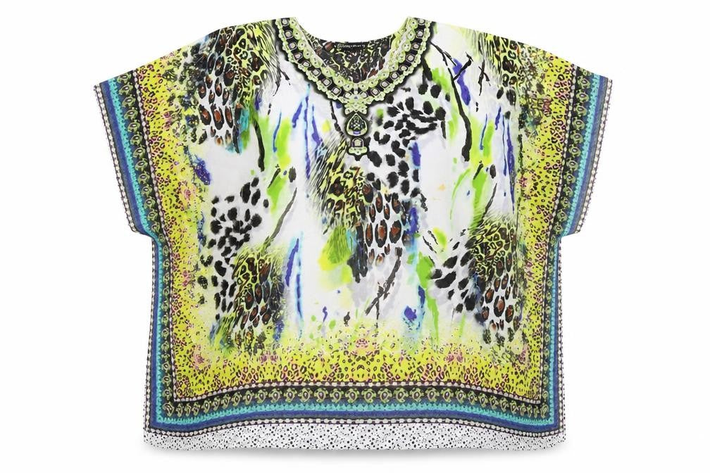 Moneisha's Women's Multicoloured Tunic Blouse M