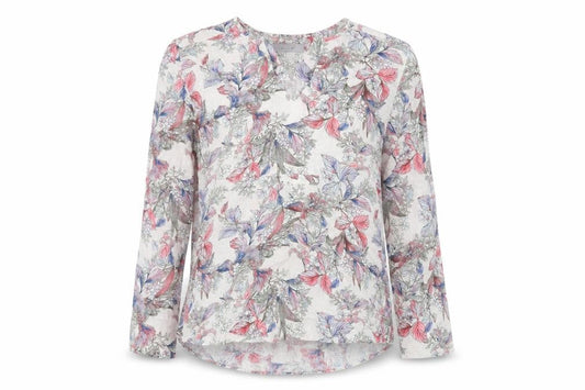 Marks & Spencer Floral Tunic Blouse, Multicoloured, Size 10