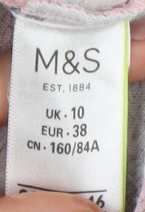 Marks & Spencer Floral Tunic Blouse, Multicoloured, Size 10
