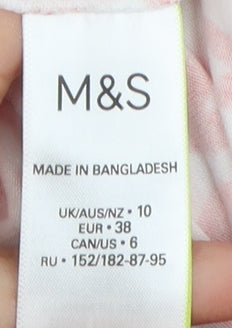 Marks and Spencer Women's Multicoloured T-Shirt, Size 10