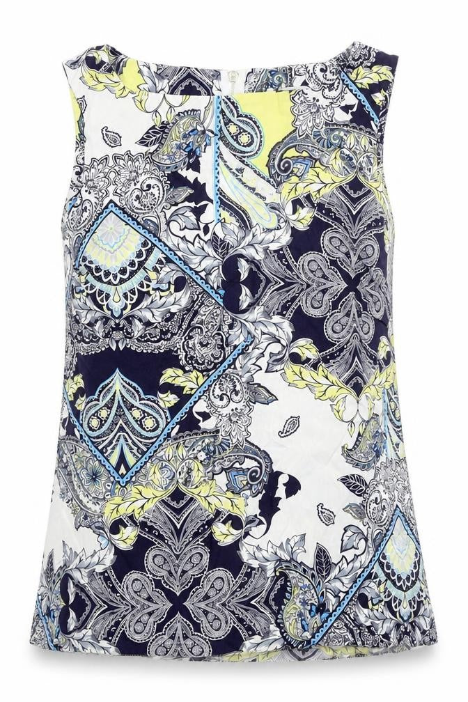 Red Herring Women's Multicoloured Paisley Tunic Blouse
