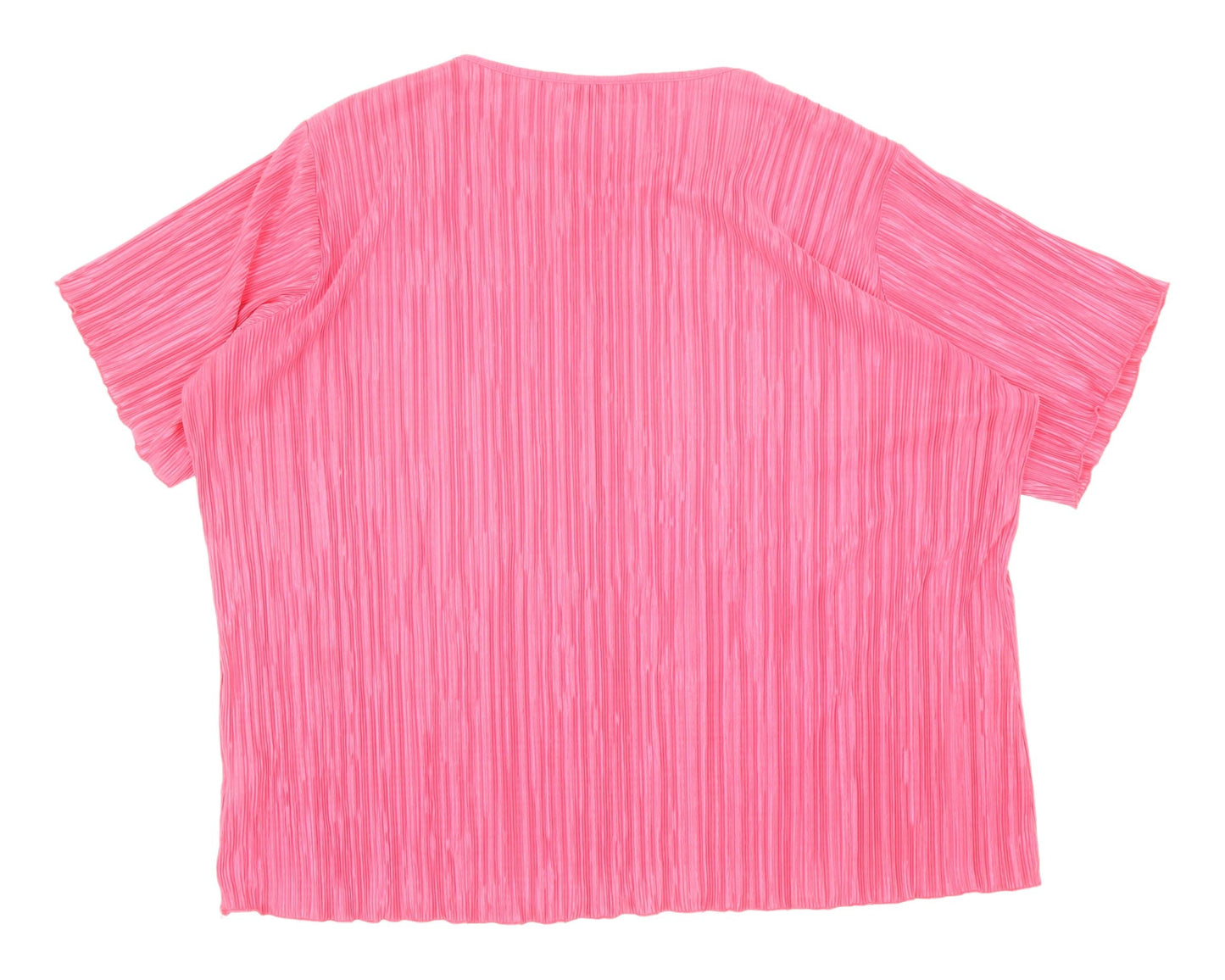 Bonmarché Women's Pink XL Blouse Short Sleeves