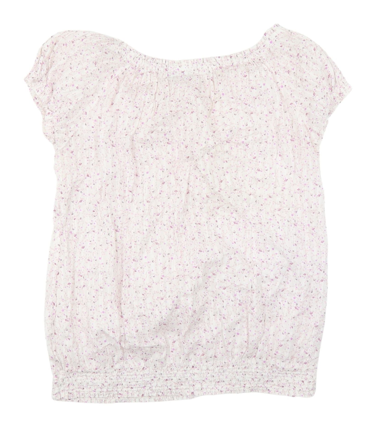 Yessica Women's Floral Short Sleeve Top, Size 12