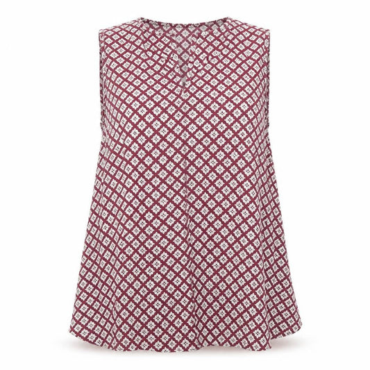 FatFace Women's Multicoloured Geometric Blouse Size 10