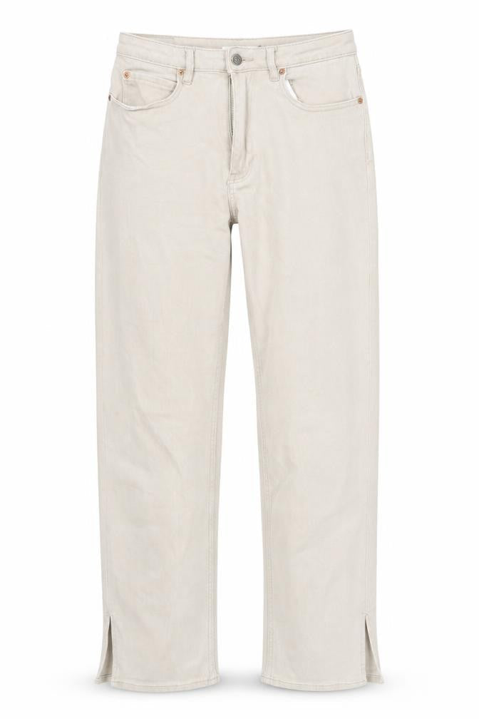 Motel Rocks Women's Beige Straight Jeans, M