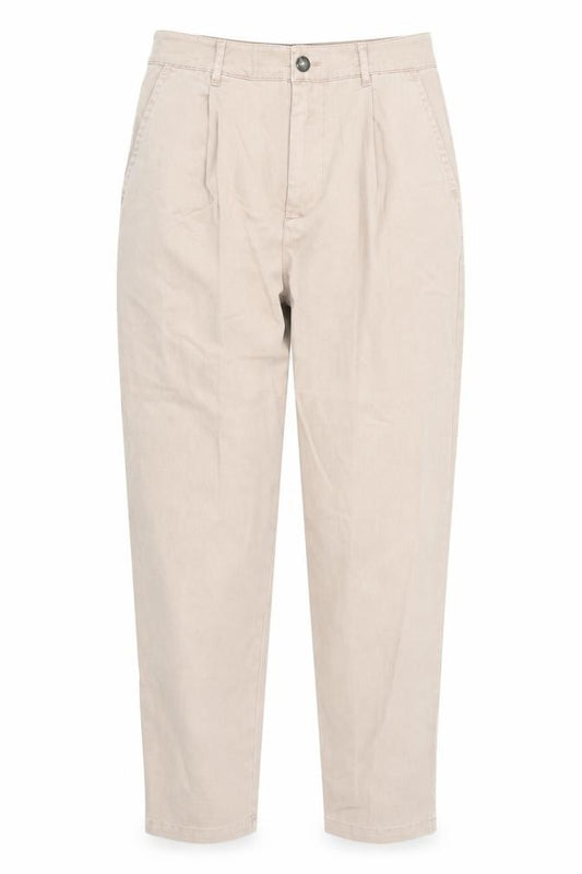 ASOS Women's Beige Chino Trousers - Size S, Casual Pleated