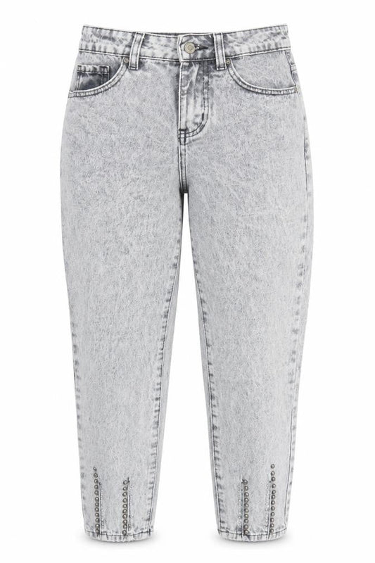 Redial Women's Grey Cropped Denim Jeans XS