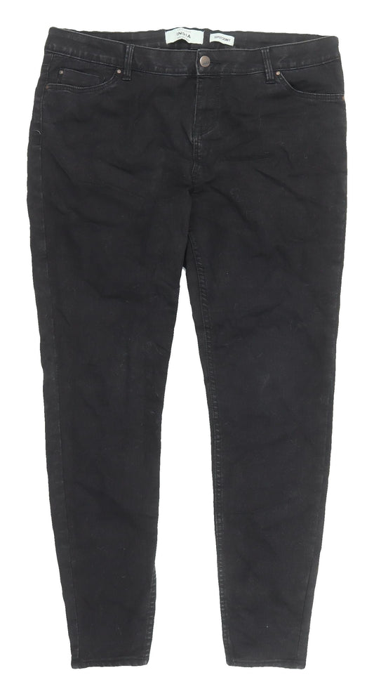 New Look Women's Black Skinny Jeans Size 16