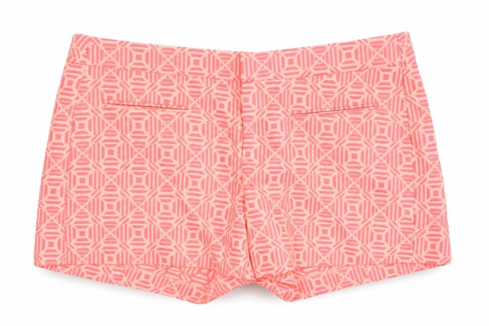Gap Women's Pink Chino Shorts, Geometric, Size S