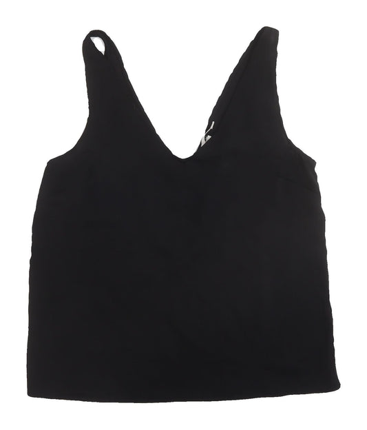 H&M Women's Black Tank UK 8 Summer Casual Top
