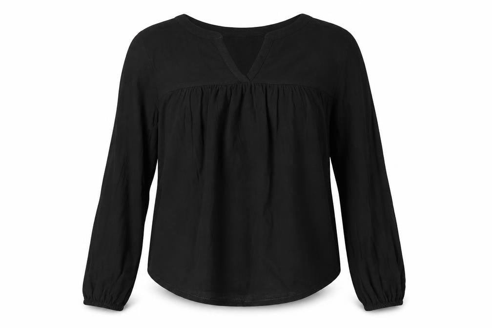 GAP Women's Black Cotton Blouse - Size 10 Regular