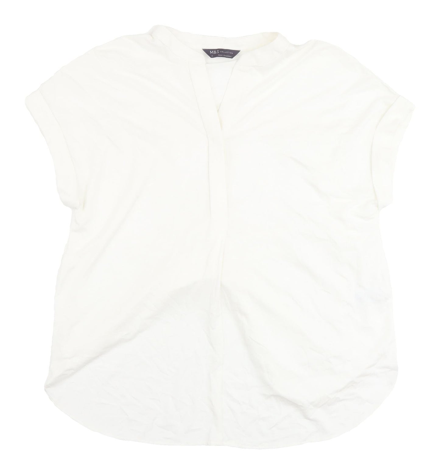 Marks and Spencer Ivory Women's Blouse - Size 12