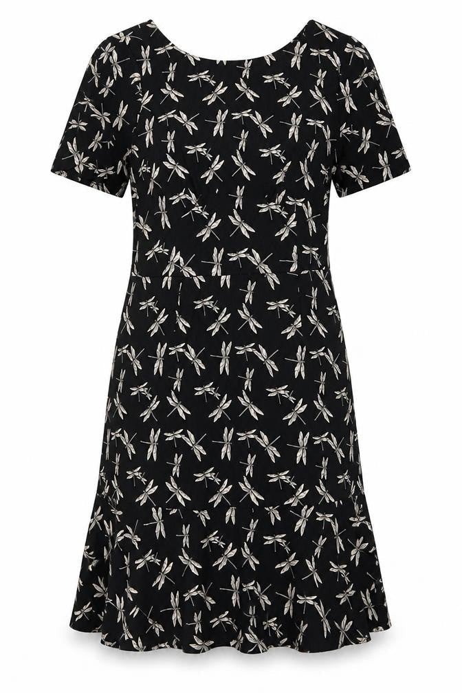 Next Women's Black Animal Print Dress Size 10