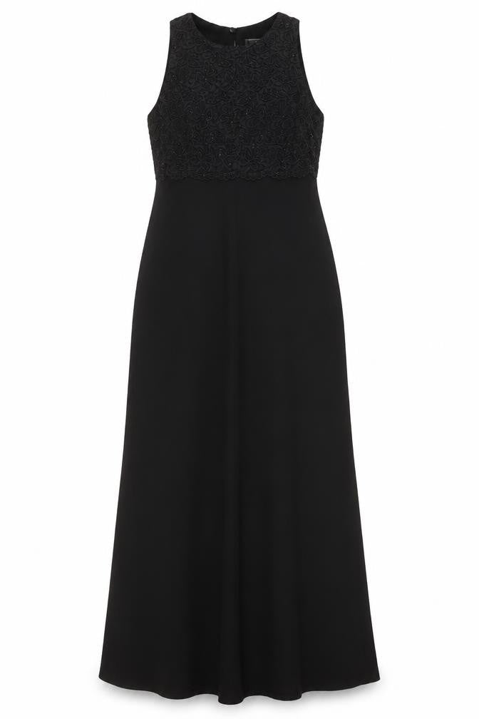 Carmen Marc Valvo Women Black A-Line Formal Dress 12